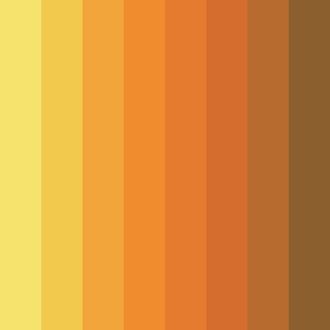 Download golden glow color palette PNG image (square)