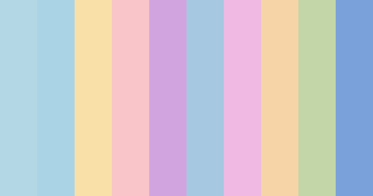 Download cotton candy dreams color palette PNG image (landscape)