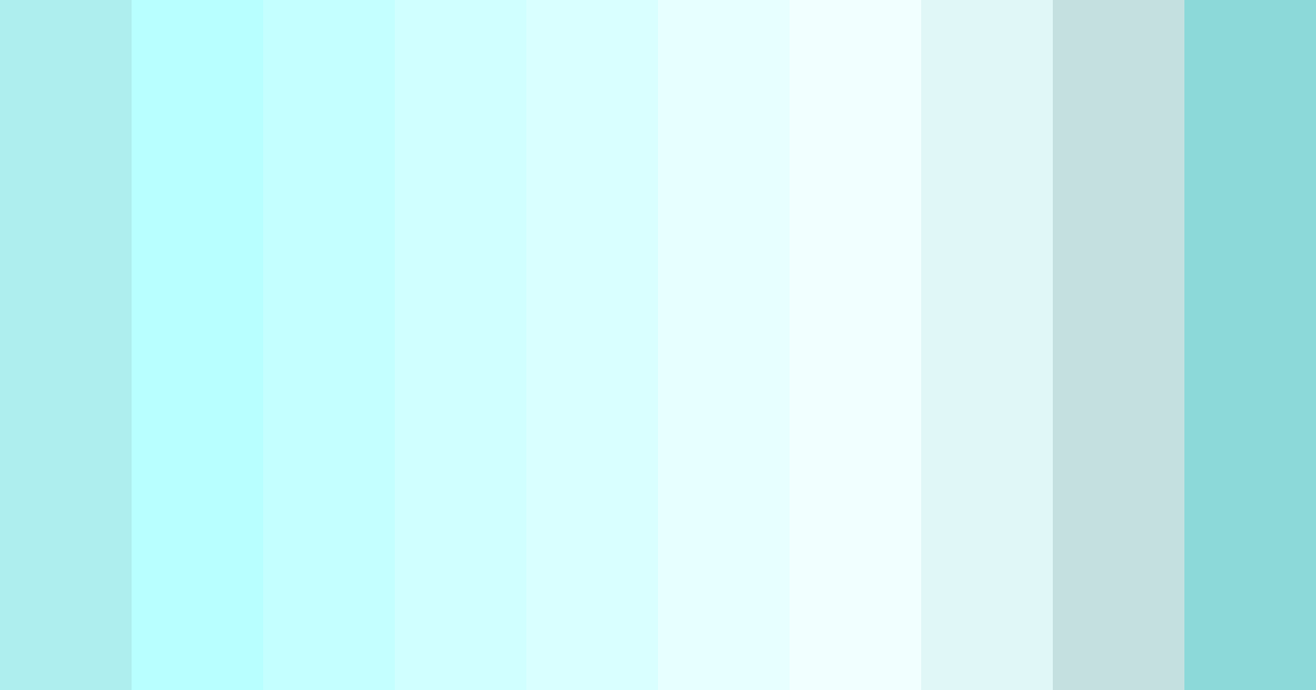 Download light teal color palette PNG image (landscape)