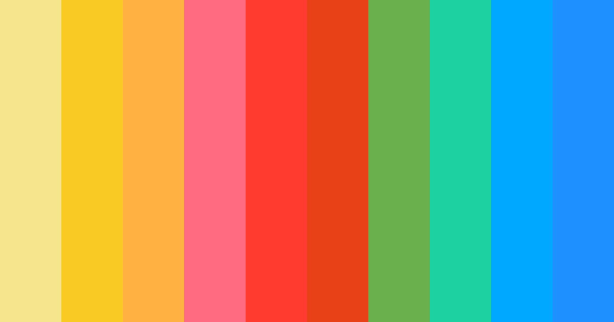 Download vibrant harmony color palette PNG image (landscape)