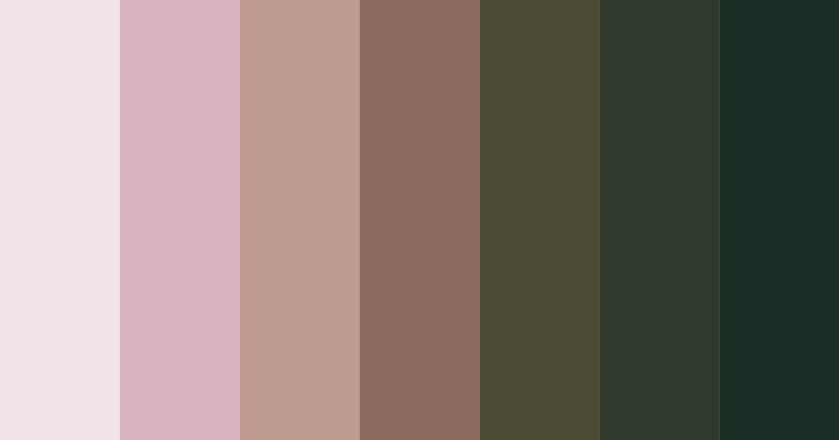 Download dark green and pink harmony color palette PNG image (landscape)