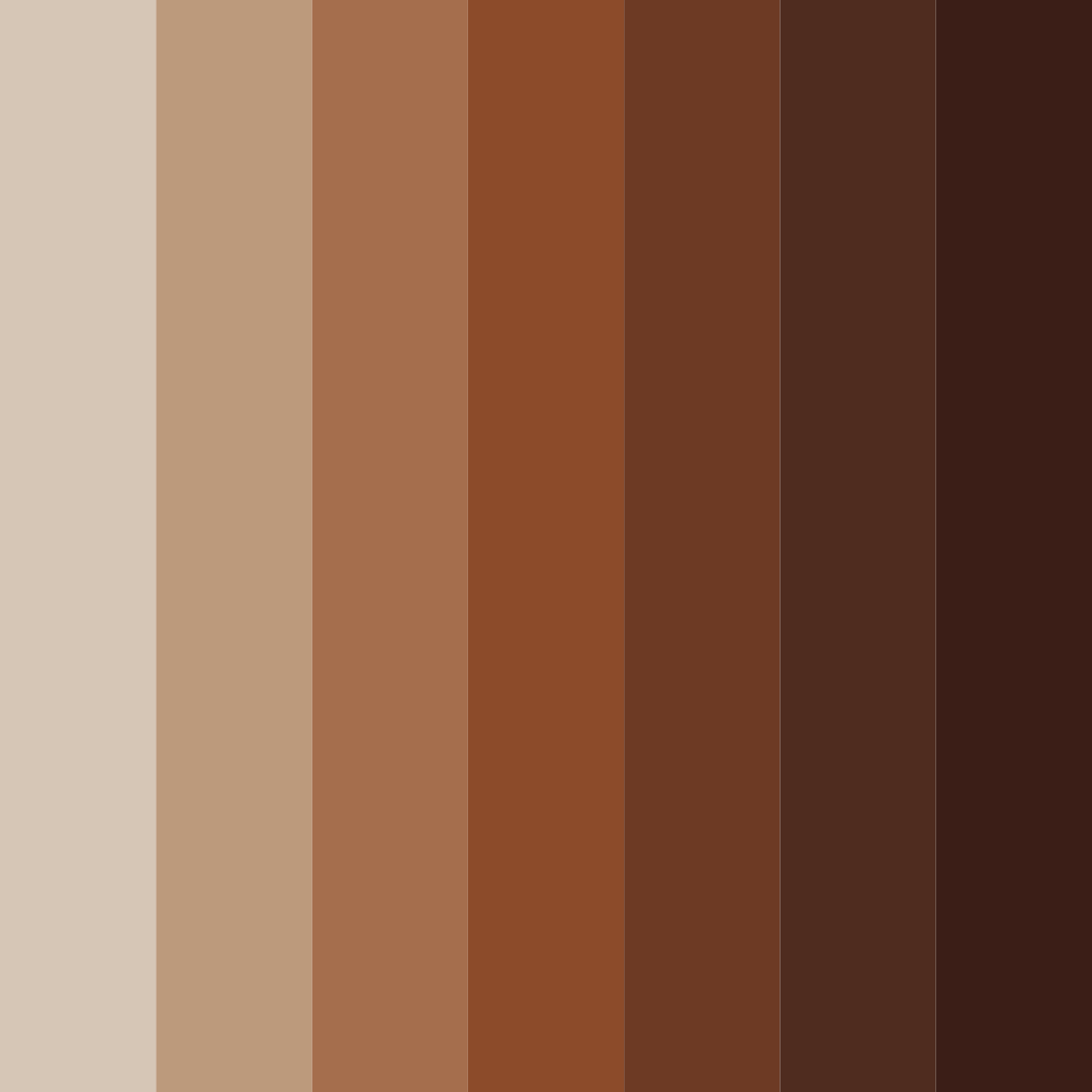 Download warm brown color palette PNG image (square)