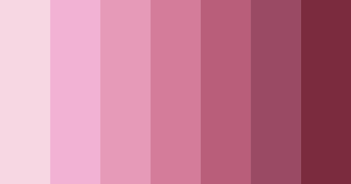 Download pink aesthetic color palette PNG image (landscape)