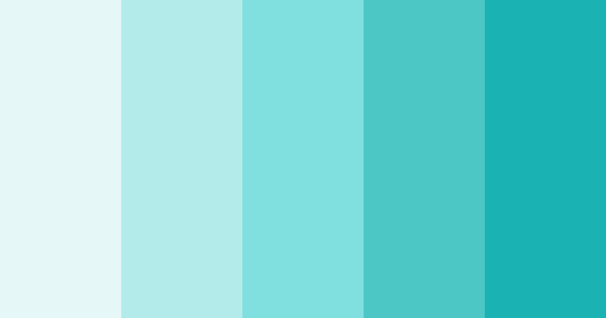 Download aqua serenity color palette PNG image (landscape)