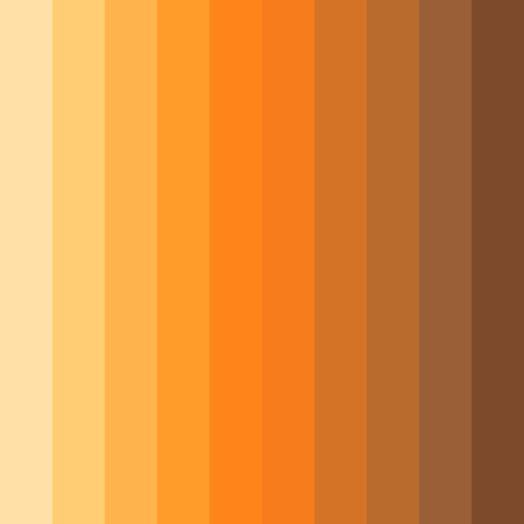 Download golden sunset harmony color palette PNG image (square)