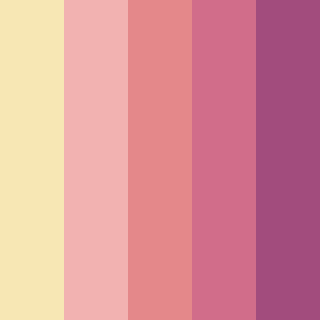 Download golden pink bliss color palette PNG image (square)