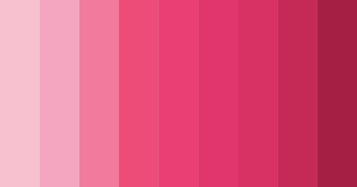 Download radiant rosé color palette PNG image (landscape)