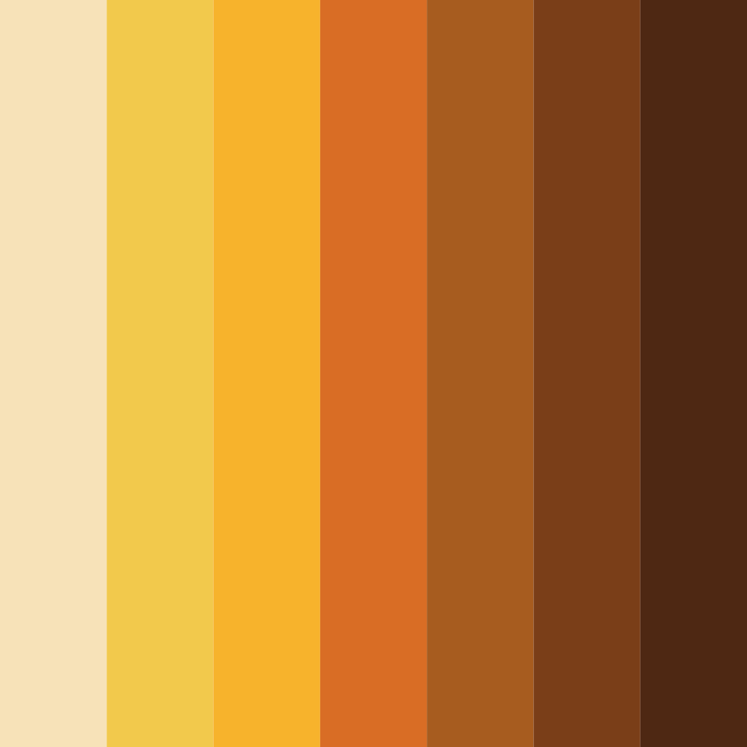 Download autumn harvest sunset color palette PNG image (square)