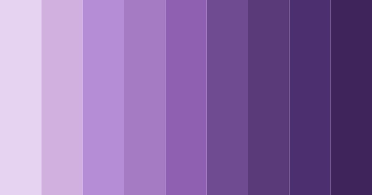 Download light purple dream color palette PNG image (landscape)