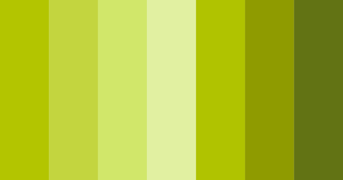 Download green shades color palette PNG image (landscape)