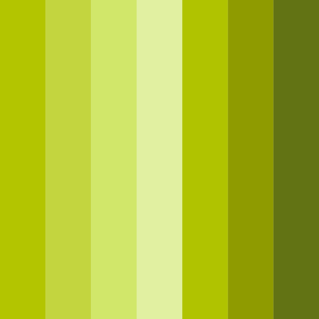 Download green shades color palette PNG image (square)
