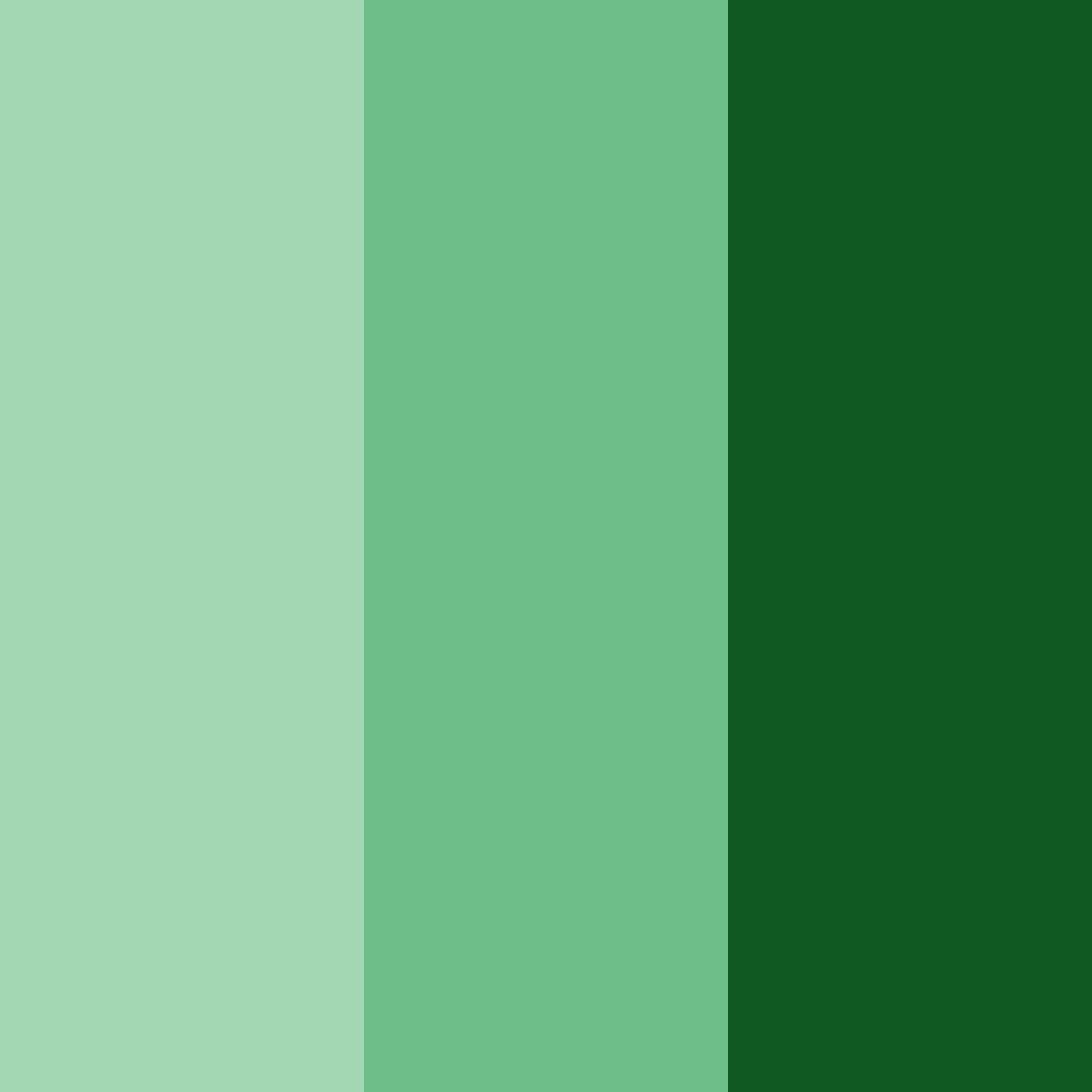 Download green shades color palette PNG image (square)