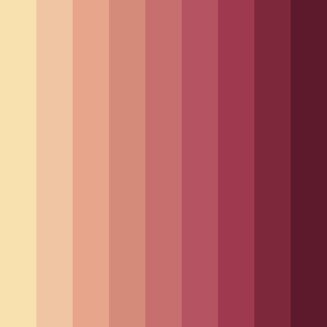 Download sunset blossoms color palette PNG image (square)