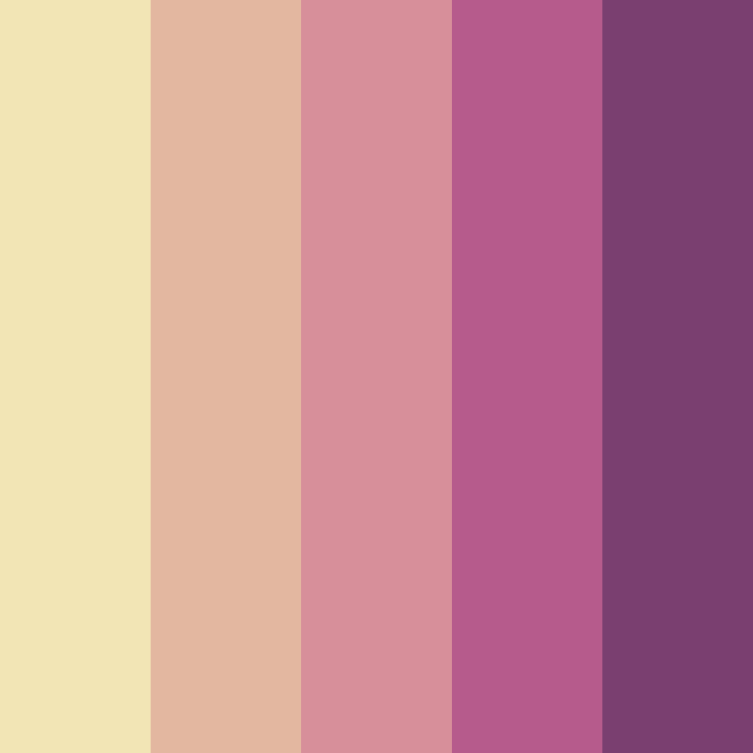 Download warm pink color palette PNG image (square)