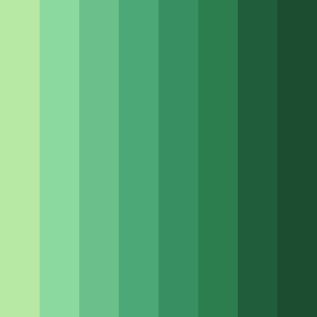 Download emerald haven color palette PNG image (square)