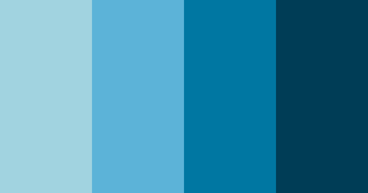 Download ocean blue color palette PNG image (landscape)