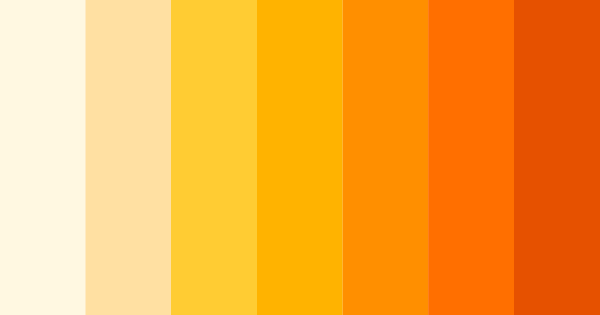 Download amber glow color palette PNG image (landscape)