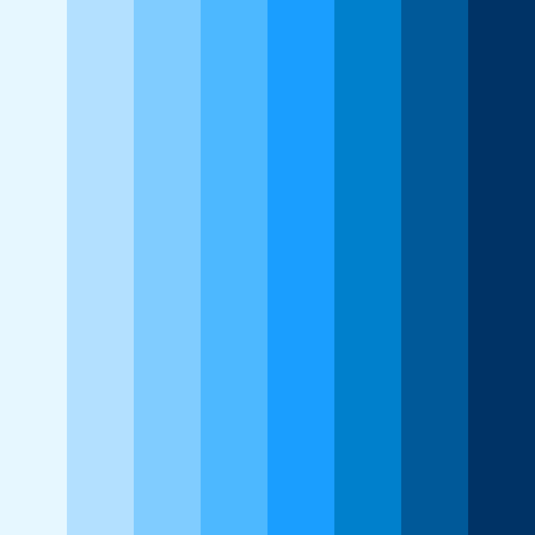Download iridescent blue color palette PNG image (square)