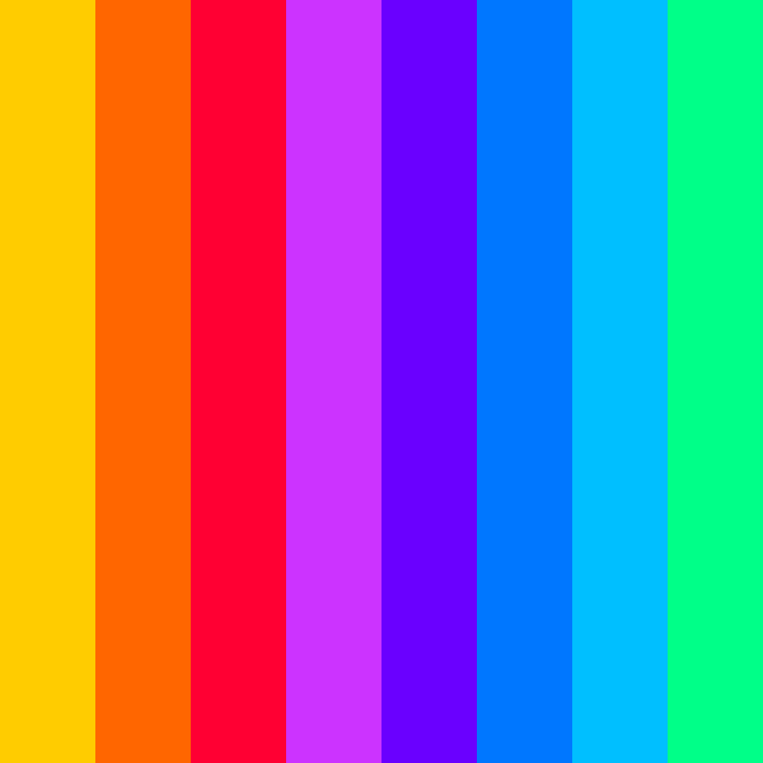 Download vibrant spectrum color palette PNG image (square)