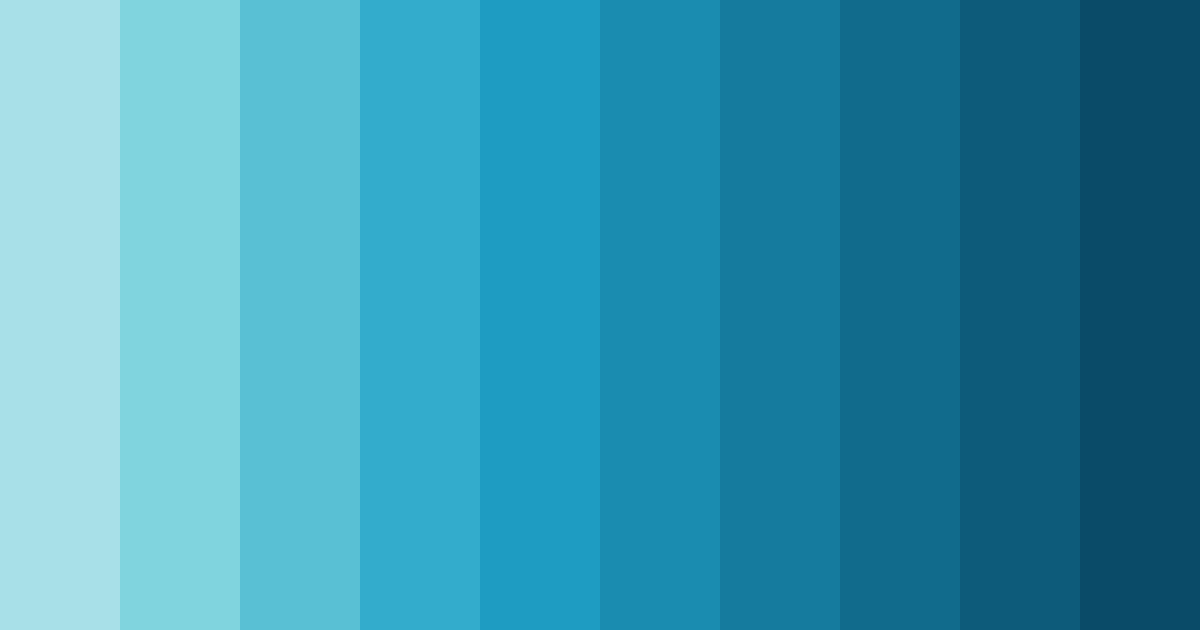 Download tropical lagoon color palette PNG image (landscape)