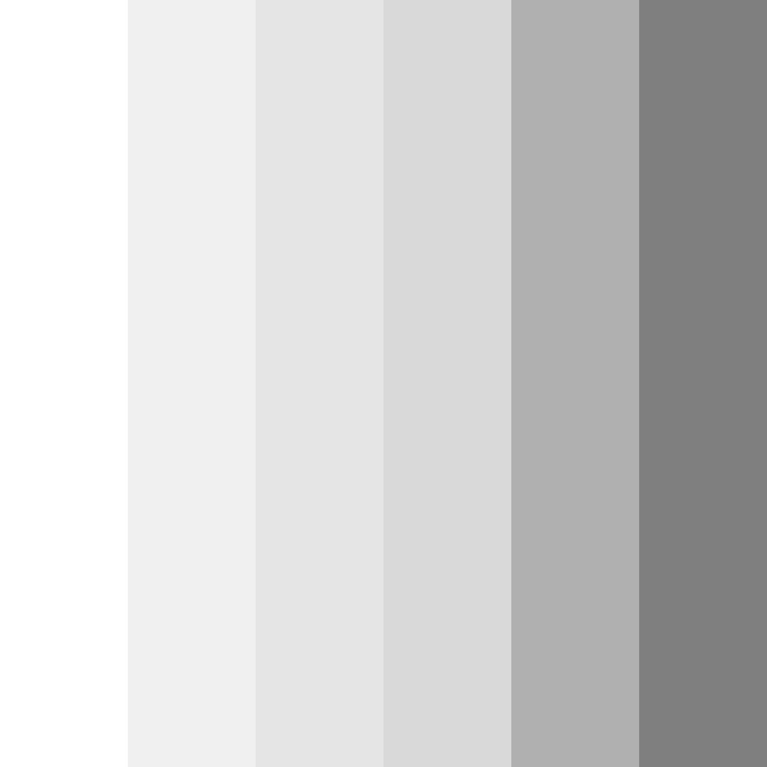 Download shades of white color palette PNG image (square)