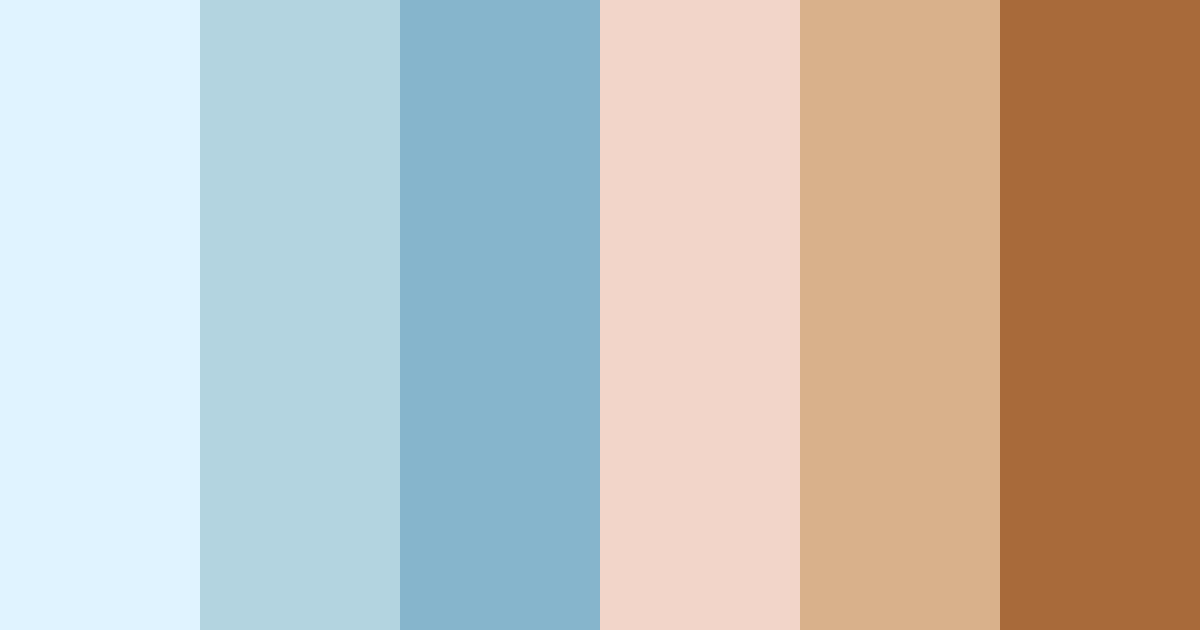 Download blue dawn color palette PNG image (landscape)