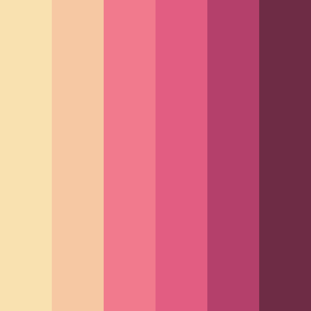 Download blushing sunset color palette PNG image (square)