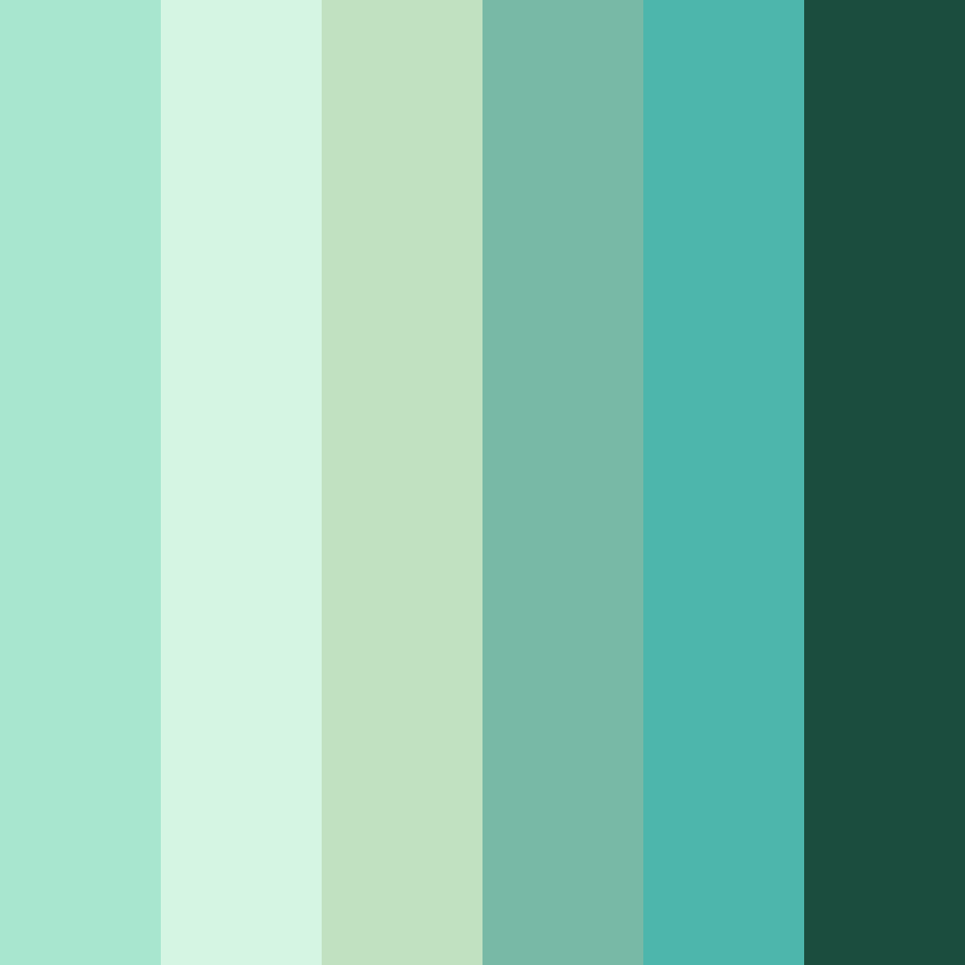 Download verdant serenity color palette PNG image (square)