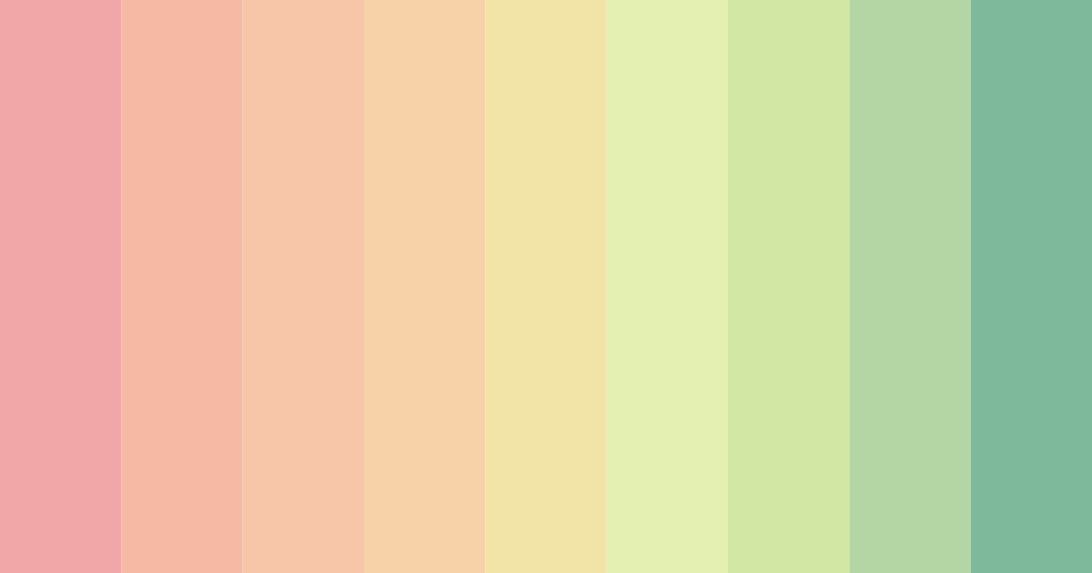 Download sweet summer serenade color palette PNG image (landscape)