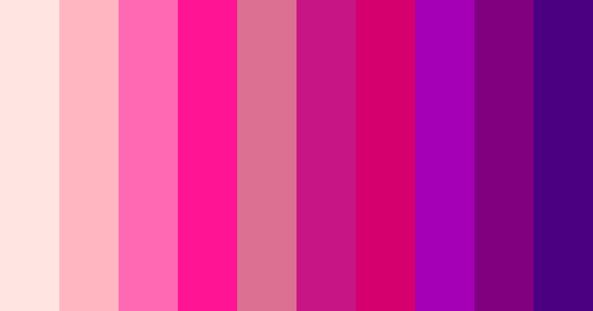 Download blushing violets color palette PNG image (landscape)
