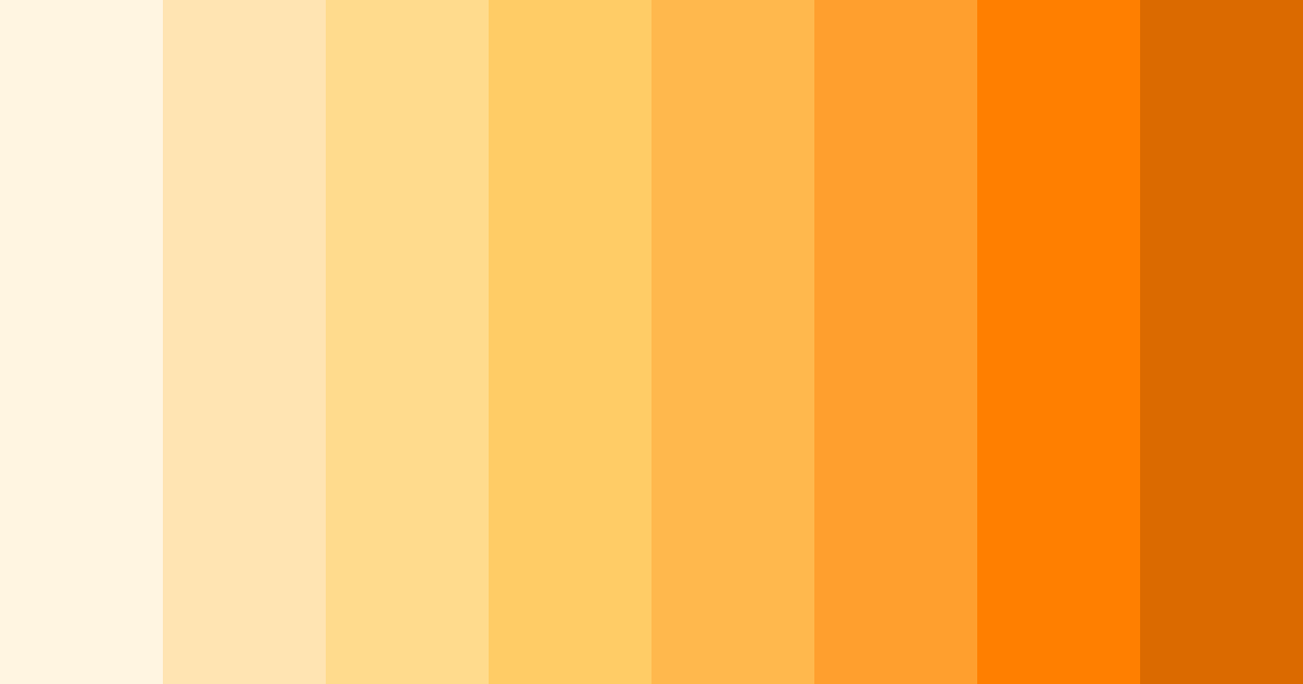 Download creamy sunset color palette PNG image (landscape)