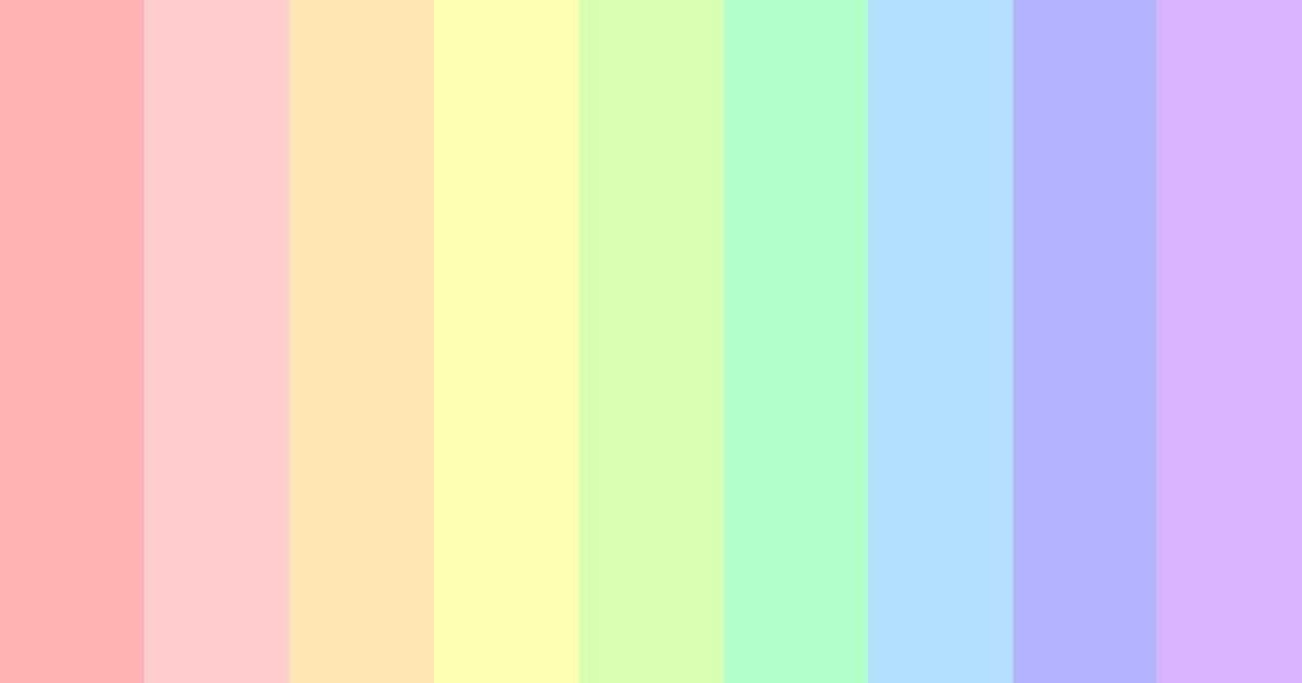 Download cotton candy dreams color palette PNG image (landscape)