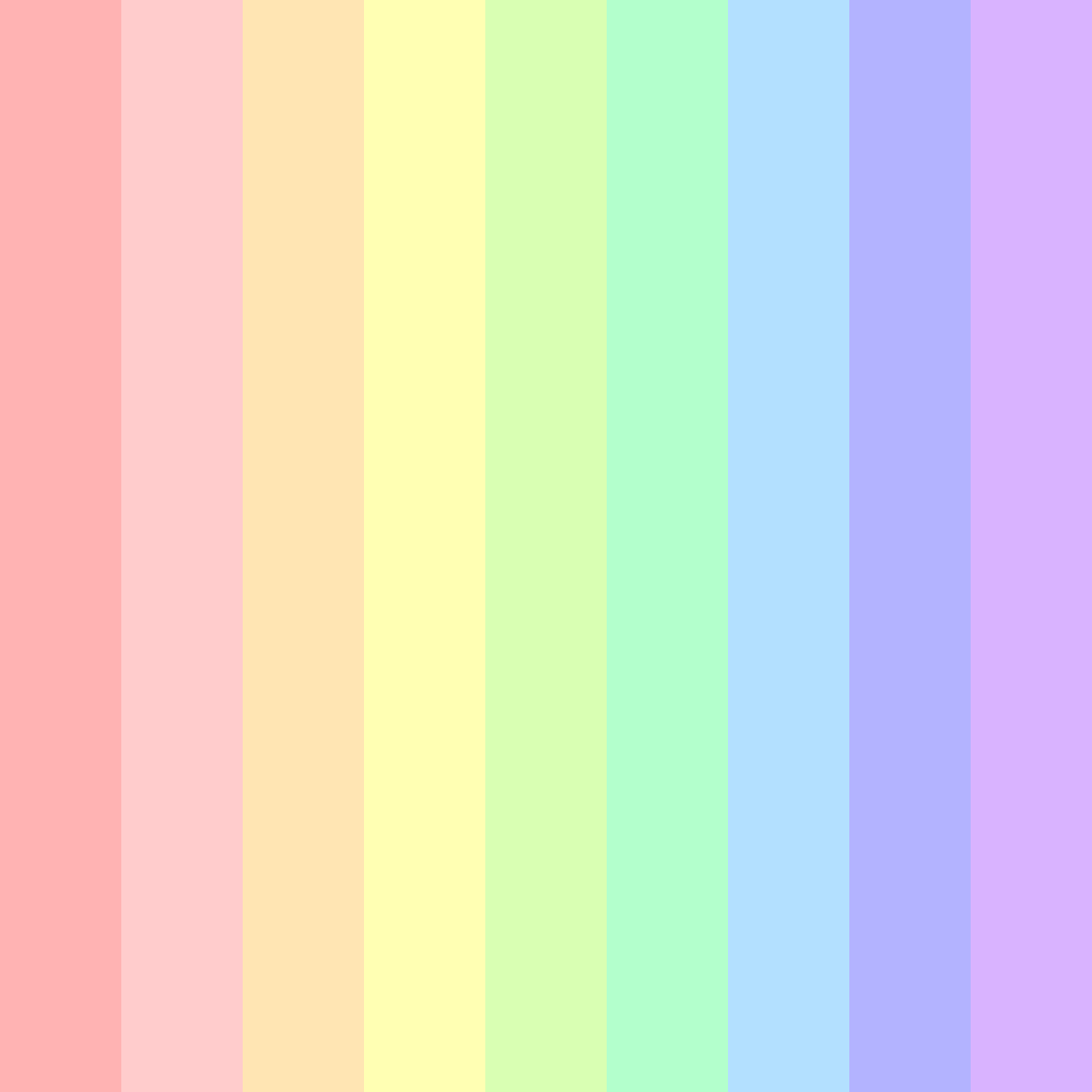 Download cotton candy dreams color palette PNG image (square)