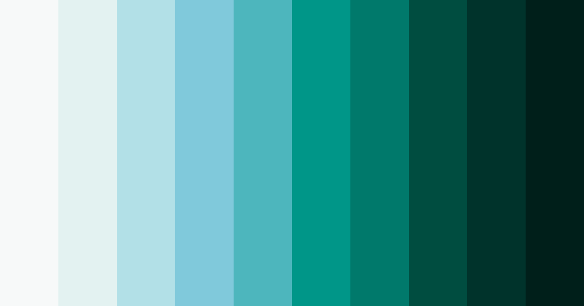 Download teal tranquility color palette PNG image (landscape)