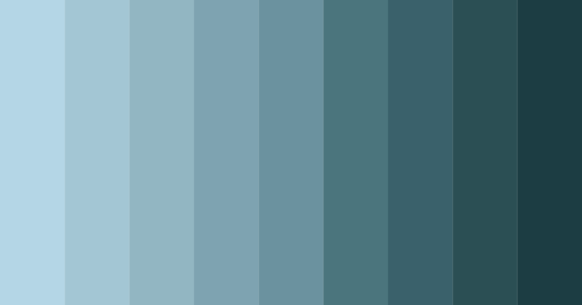 Download teal summer color palette PNG image (landscape)