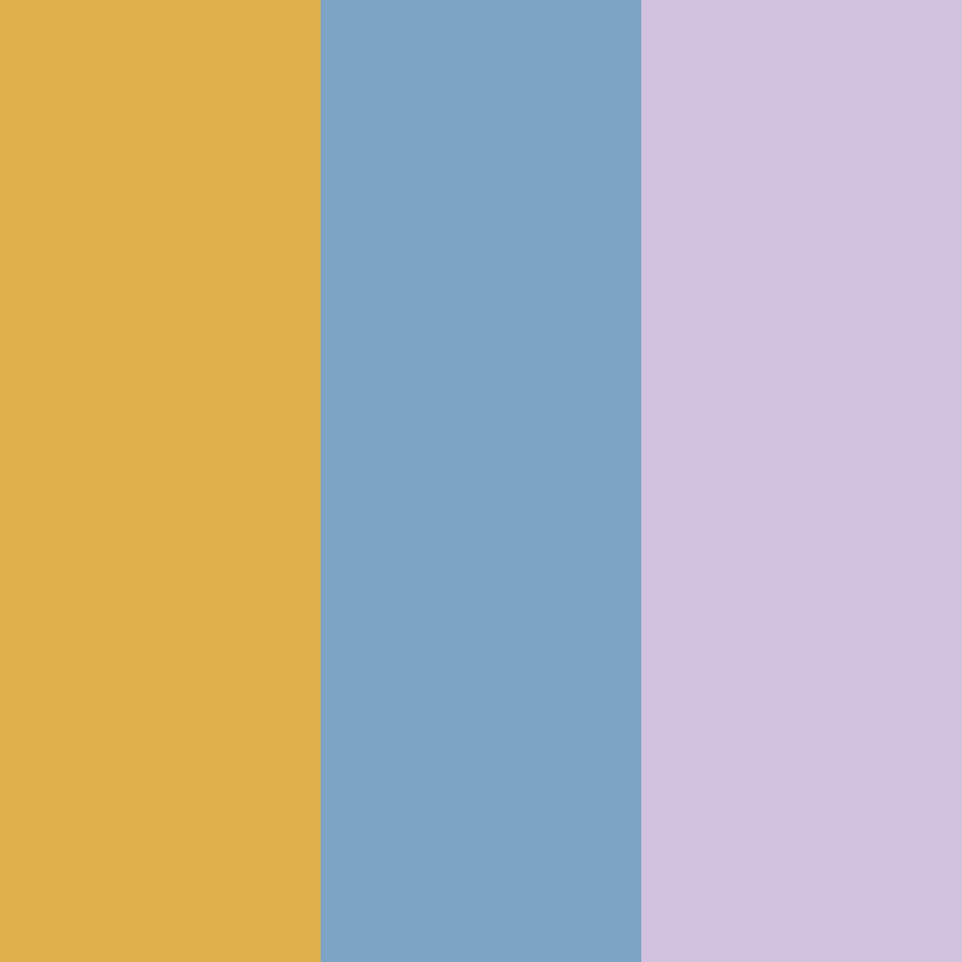 Download amber blue lavender color palette PNG image (square)