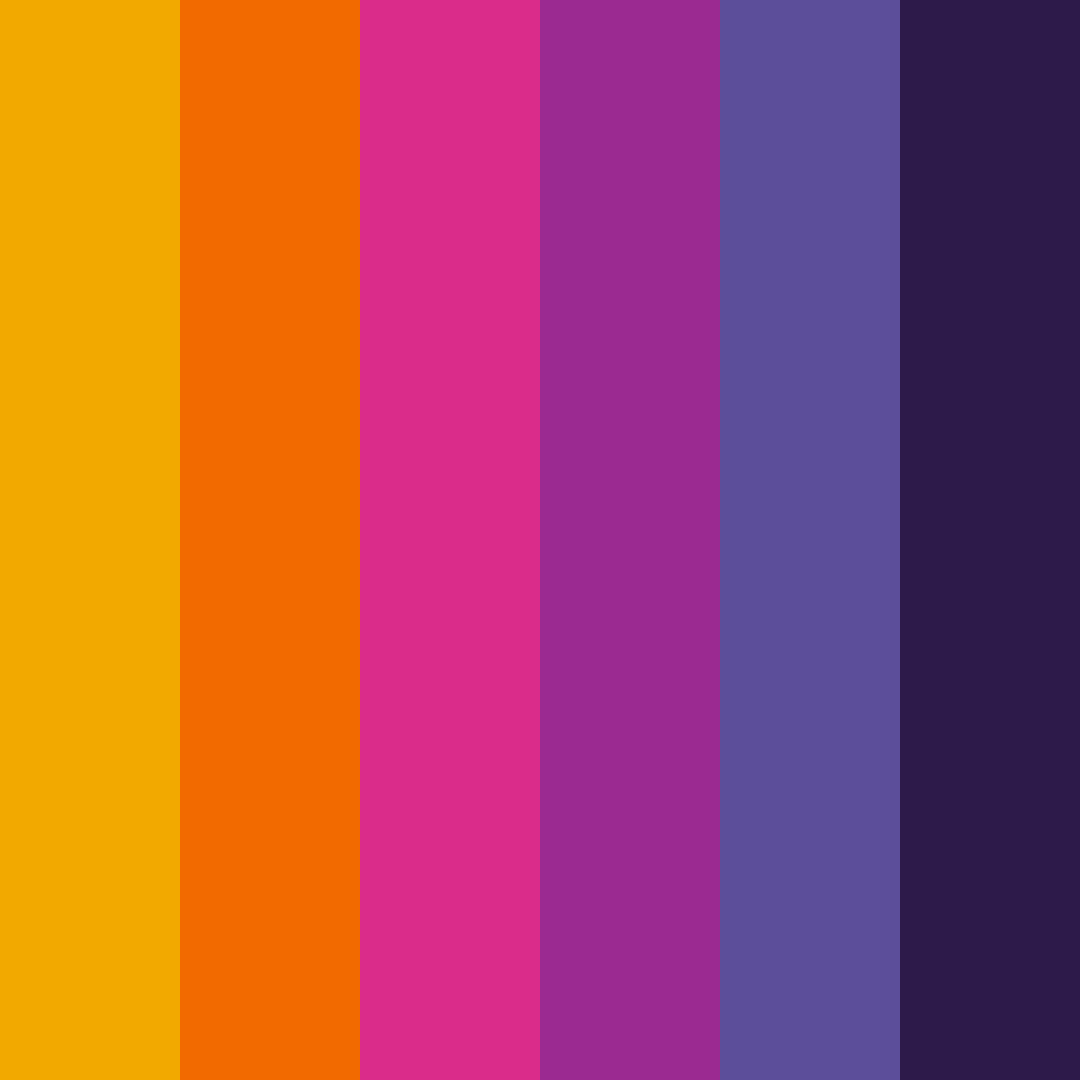 Download vibrant yellow purple color palette PNG image (square)