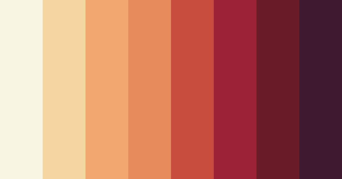 Download autumnal whimsy color palette PNG image (landscape)
