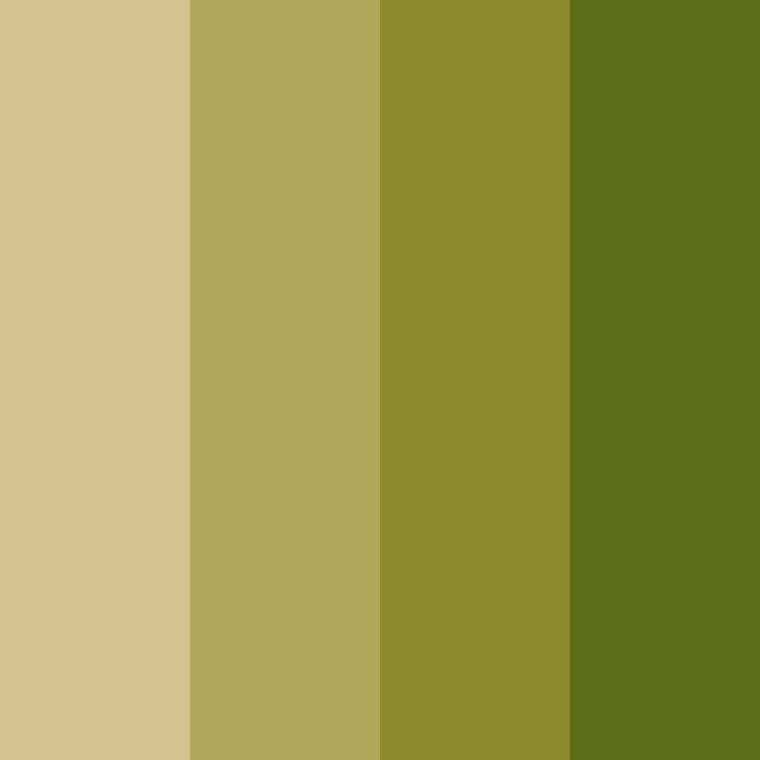 Download green gold shades color palette PNG image (square)