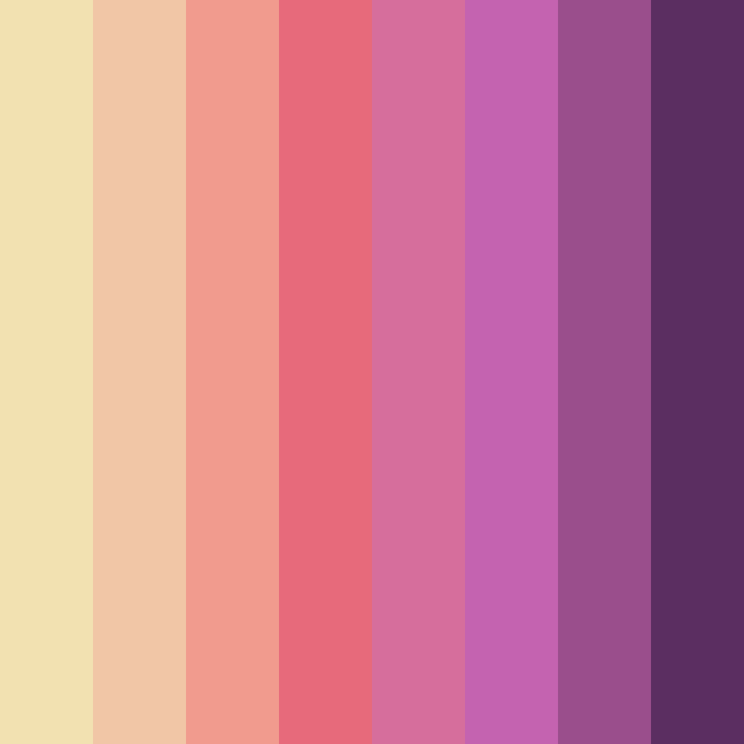 Download blush petal symphony color palette PNG image (square)
