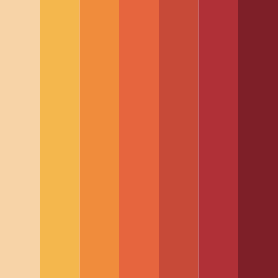 Download autumn ember bliss color palette PNG image (square)