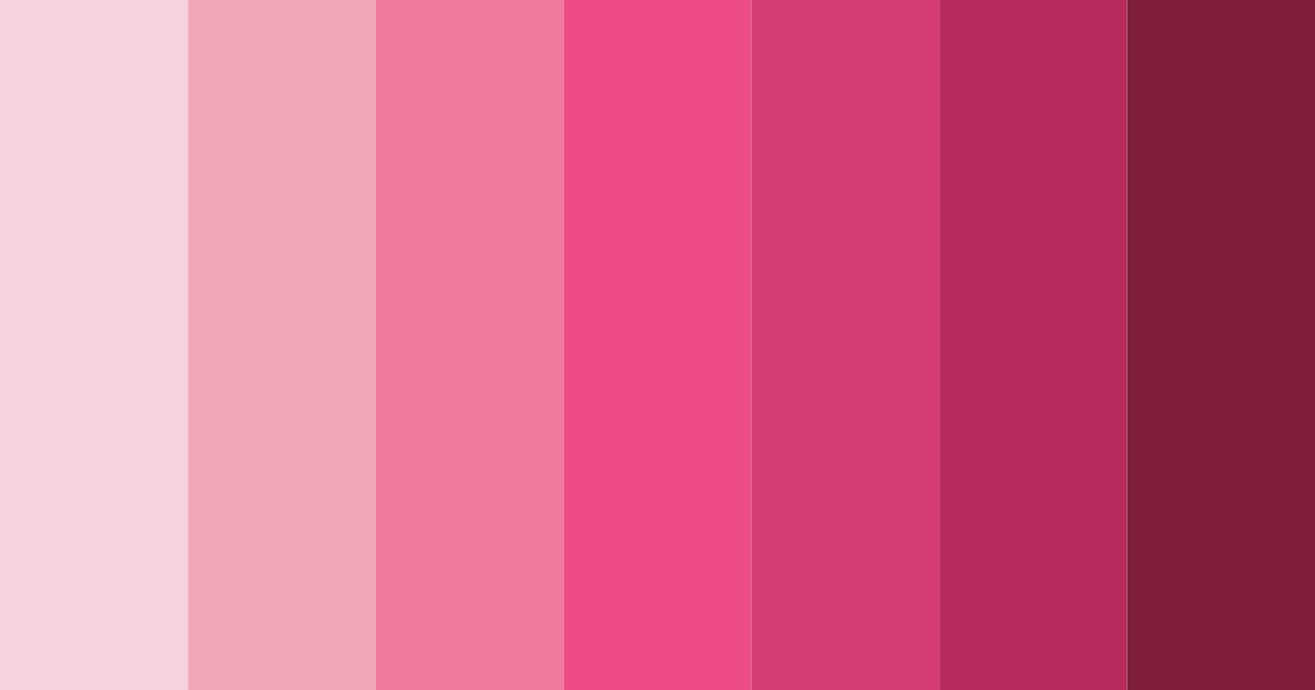 Download bold pink color palette PNG image (landscape)