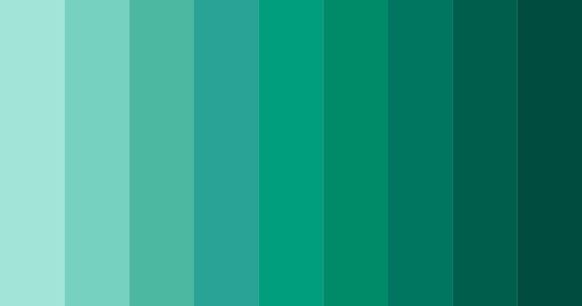 Download turquoise tranquility color palette PNG image (landscape)