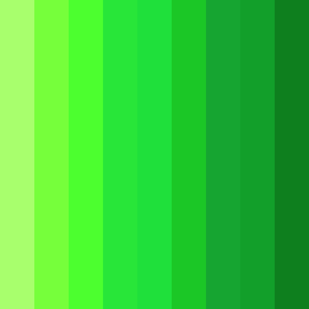Download bright neon green color palette PNG image (square)
