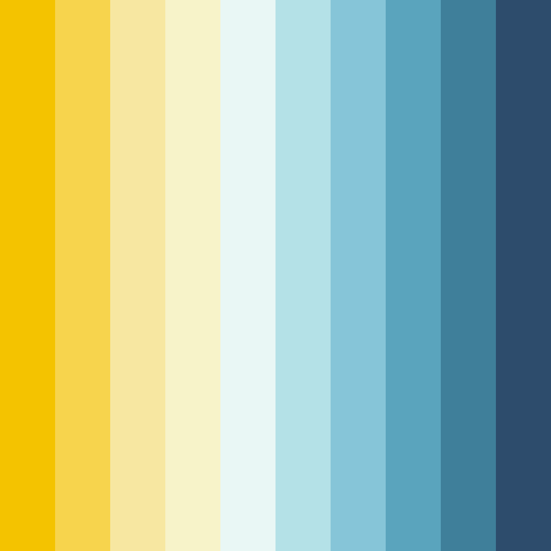 Download coastal sunrise color palette PNG image (square)