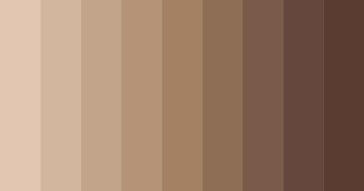 Download warm brown color palette PNG image (landscape)