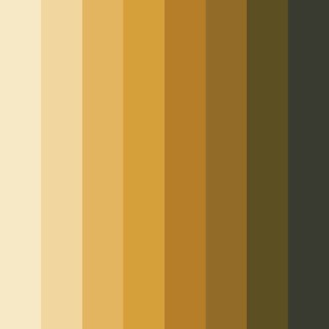 Download earthy yellow color palette PNG image (square)