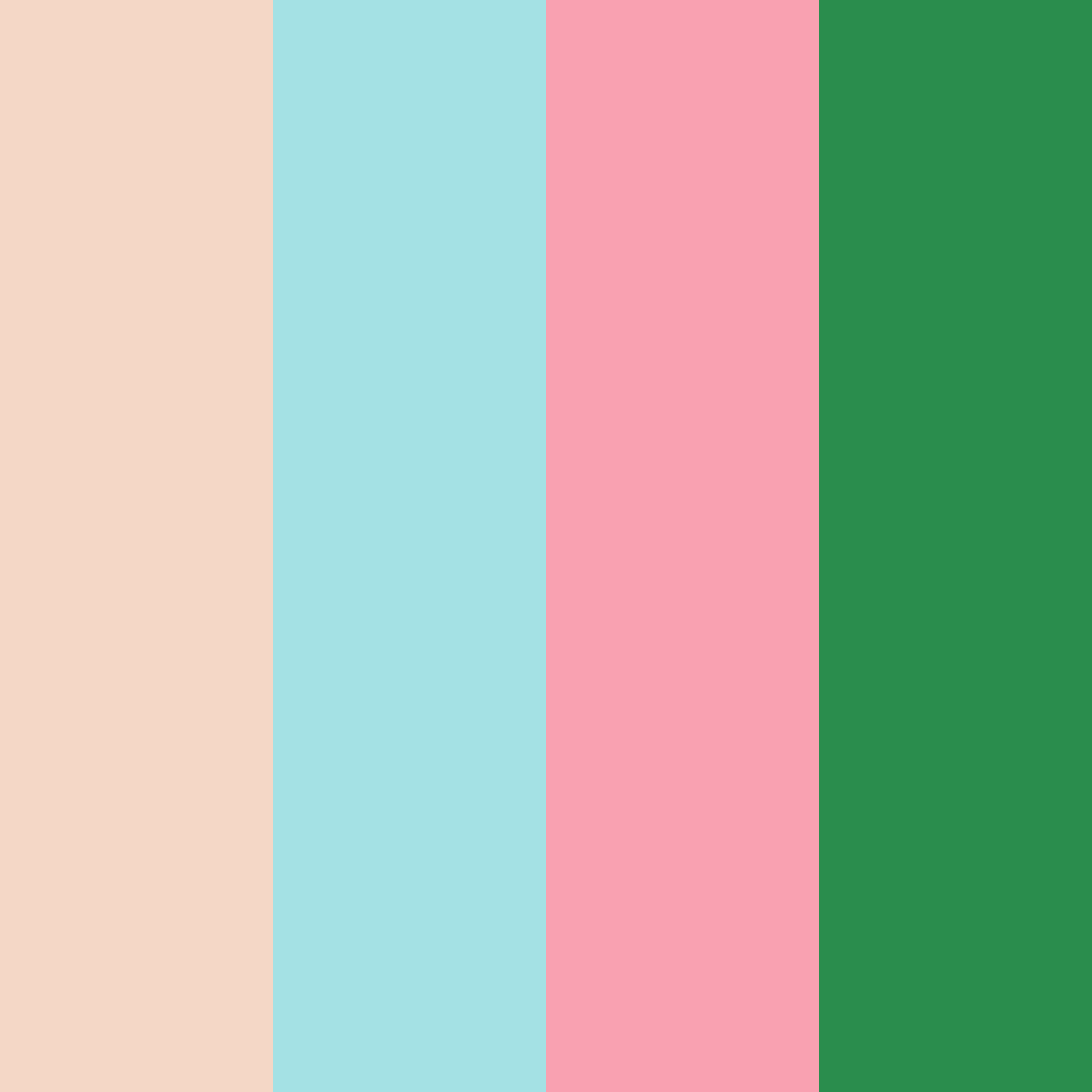 Download tropical breeze serenity color palette PNG image (square)