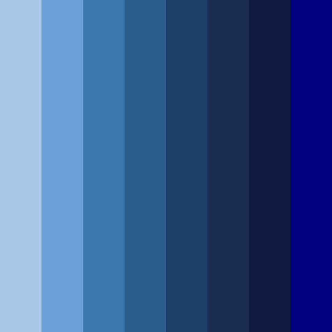 Download midnight ocean symphony color palette PNG image (square)