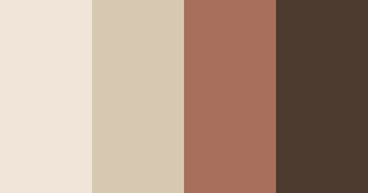 Download shades of brown color palette PNG image (landscape)